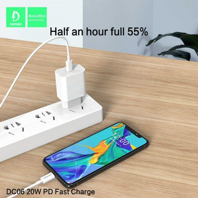 Karikues Denmen DC06 1x USB-C 2.2 A (29978), i bardhë