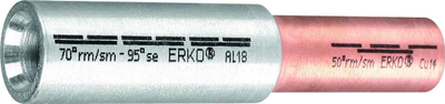 Lidhës reduktues Erko Al Cu ACL 240 185, 240mm² në 185mm², 130mm, metalik