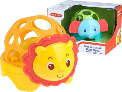 Lodër zhurmuese me unazë për dhëmbë Meibeile Animal Ball Gym, me drita edhe tinguj, shumëngjyrëshe