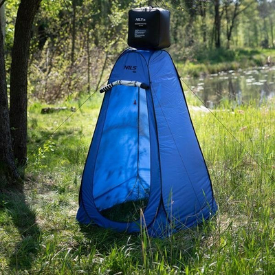 Dush portativ NILS Camp NC1713, 40L, ngrohje diellore, ngjyrë e zezë