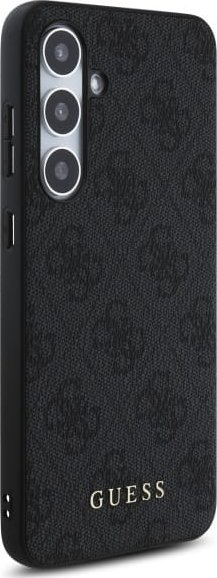 Куќиште за телефон Guess за Samsung S24 FE GUHCS24FEG4GFGR, PU, метално лого 4G, сиво