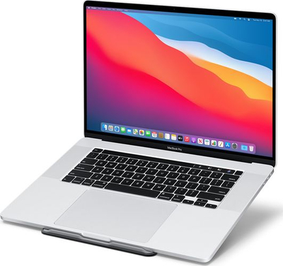 Mbajtëse laptopi Twelve South ParcSlope II, për MacBook dhe iPad Pro, metalike ergonomike, e zezë