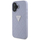 Kllëf telefoni Guess Metal Logo për iPhone 16, TPU, motiv 4G, vjollcë