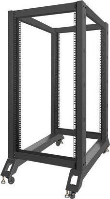 Raft i hapur serverik Lanberg Stand Open Rack 22U, 600x1000, ngjyrë e zezë