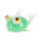 Lodër antistres Zawada Squishy Toy Fish, 27x26x7 cm, transparente, jeshile