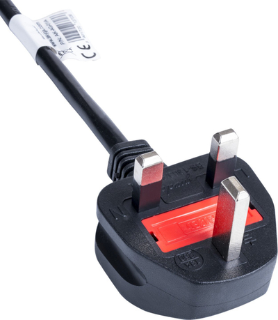 Kabllo energjie Akyga AK-AG-01A, prizë britanike BS 1363 Type G, IEC C13, 1.5 m, e zezë
