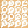 Shabllone për dekorimin e kafeve Creative Home AG514B, 16 copë