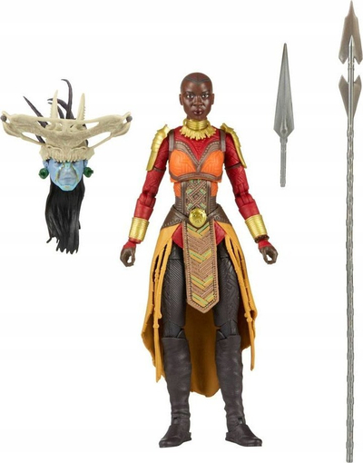 Figurë aksion Marvel Legends Series Black Panther Wakanda Forever Okoye, 15cm, me aksesorë, shumengjymtyrëshe