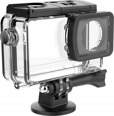 Kasë uji Sjcam Waterproof Housing SJ8, për kamera aksion SJ8, transparente me kornizë të zezë