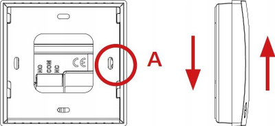 Termostat muri Afriso FloorControl RT01, 230V, digjital, i bardhë