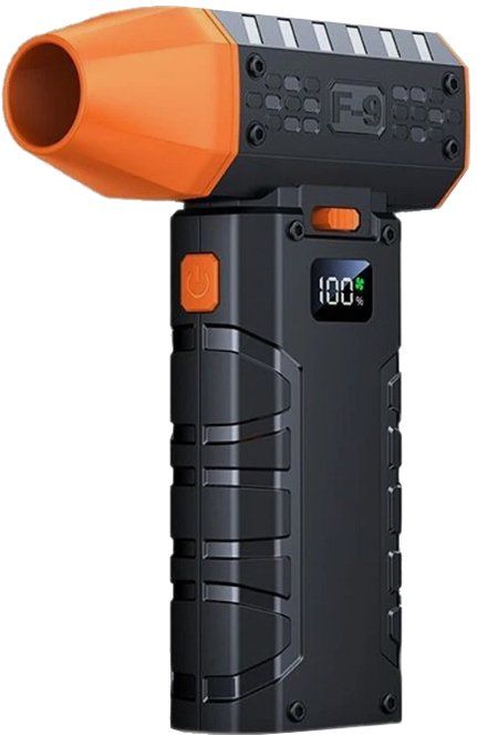 Kompresor ajri pa kabllo Okko F9, 7.4V, ekran dixhital, portokalli i zi