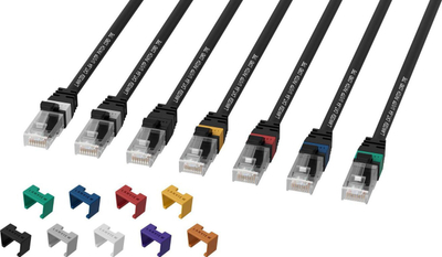 Kabllo rrjeti Lanview LV-UTP6A05B, Cat6A, 5m, e zezë