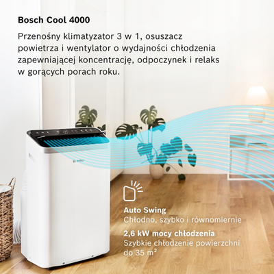 Портабилен клима уред Bosch Cool 4000, 3 во 1, A+, бел