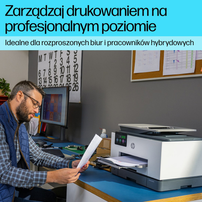 Printer multifunksional HP OfficeJet Pro 9130b, A4, 4800x1200 DPI, i hirtë/i bardhë