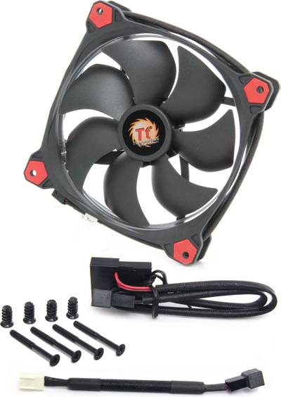 Ftohës Thermaltake Riing LED, 140 mm, i kuq