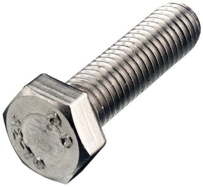 Bulon çeliku inox Aptel BOLT A2, M6x30, standard DIN933, argjent