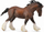 Lodër Figurinë Collecta Kali Clydesdale, 13 cm, kafe