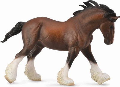 Lodër Figurinë Collecta Kali Clydesdale, 13 cm, kafe