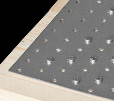 Pllakë e shpuar lidhëse PP7, 60x200mm, metal, argjend