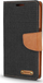 Futrollë libri OEM Canvas për Xiaomi Redmi Note 13 4G, me magnet, e zezë