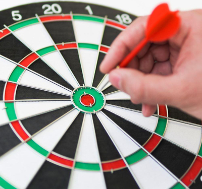Set shenjestre darts SISAL Dartboard, 36 cm, 6 shigjeta metalike, shumëngjyrëshe