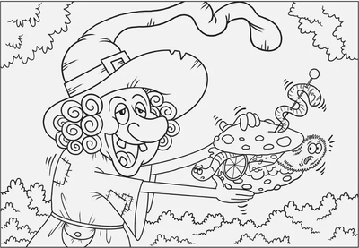 Libër ngjyrosjeje MFP Witches, format A5, 16 faqe, shumëngjyrësh