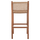 Stol bari prapa me dru teak & litar 40×53×89 cm (HM9381.01)