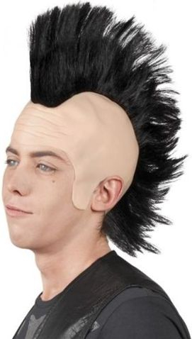 Parukë Boland Punk Men, stil punk, e zezë