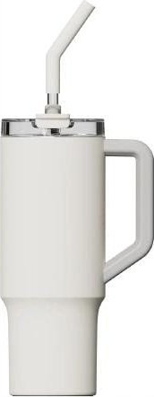 Termus me pipëz Xiaomi Straw Mug, 1L, çelik inox, i bardhë