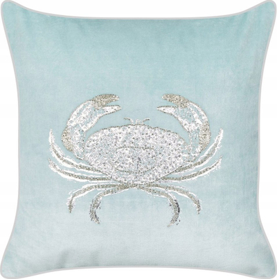 Jastëk dekorativ Scatter Cushion Marine Crab, 45x45cm, kadife, blu