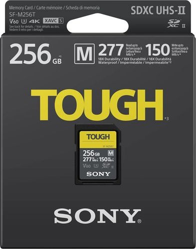 Kartë memorie Sony SF-M Tough SDXC, 256GB, Class 10 UHS-II U3 V60