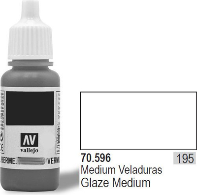 Medium akrilik Vallejo Model Color Glaze, 17ml, transparent
