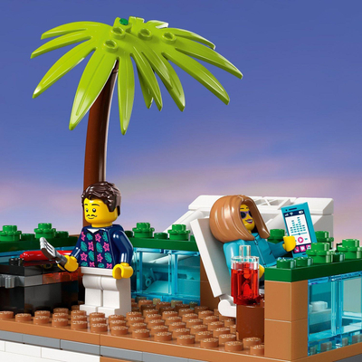Set LEGO City Pallat me Apartamente 60365, 1000 copa, 4 kate, shumëngjyrësh