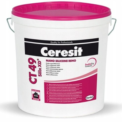 Боја за фасади Ceresit CT 49 Silix XD, наносиликонска, 15L, бела