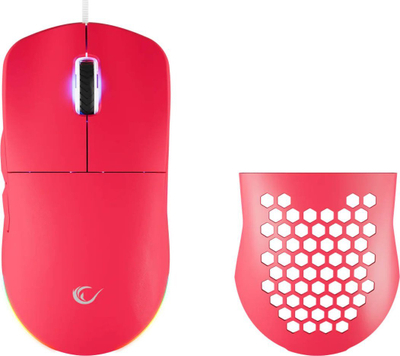 Maus gaming Rampage BLINK, 12800 DPI, 7 butona me makro, rozë me RGB