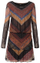 Fustan Desigual 19WWVKA4 3001, kaftë/zezë/kaltër M
