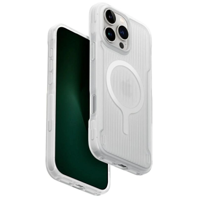 Футрола за телефон Uniq Combat Active MagClick Lume, за iPhone 16 Pro Max, MagSafe, бела