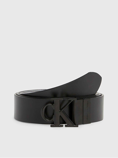 Rrip lëkure për meshkuj Calvin Klein, i zi