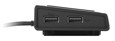 Dok stacioni USB C Asus DC310, multifunksional, për laptop, i zi