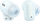 Kufje in ear Baseus AirNora 2, Bluetooth, ANC, blu