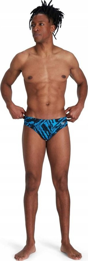 Rroba banje për burra Speedo Allover 7cm, Endurance+, blu me të zezë