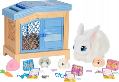 Set lodrash Little Live Pets Mama Surprise Bunnies, mama me 3 bebe, interaktiv, shumëngjyrësh