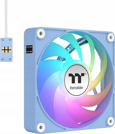 Ventilatorë PC Thermaltake CT140 EX ARGB Sync, 140mm, set 3 copë, blu