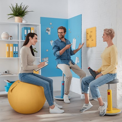 Top ulës Leitz Ergo Cosy, ergonimik, me mbulesë tekstili, gri i errët