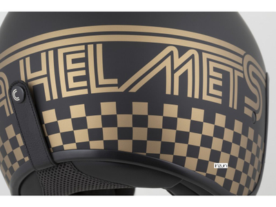 Helmetë moto CASSIDA Oxygen 2.0 Rondo, e hapur, diellzë e integruar, e zezë matt ari