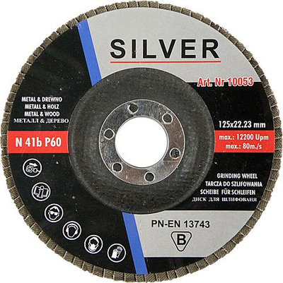 Disk prerës SILVER 125 mm P60 (10053)