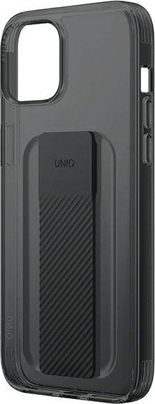 Mbrojtëse telefoni Uniq Heldro Mount për iPhone 14 Plus 6.7", me rrip FlexGrip, e zezë vapour smoke