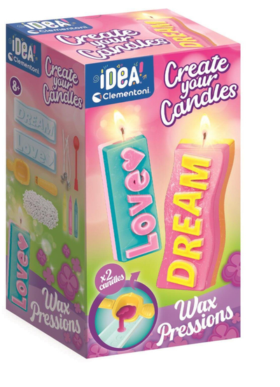Креативен сет Клементрони Your Candle Creations Messages, декоративни свеќи, 2 калапи, повеќебоен
