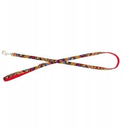 Litari për qen Barry King Picasso, 20mm, 120cm, i kuq