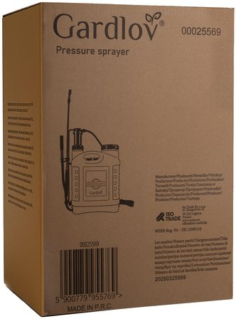 Pompë dore me presion Gardlov 25569, 16L, me shpinore, portokalli